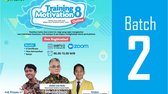 Training Motivation 8 “Info Beasiswa & Semangat Meraih Mimpi” – Komunitas Pemuda Rydha (KOPER)
