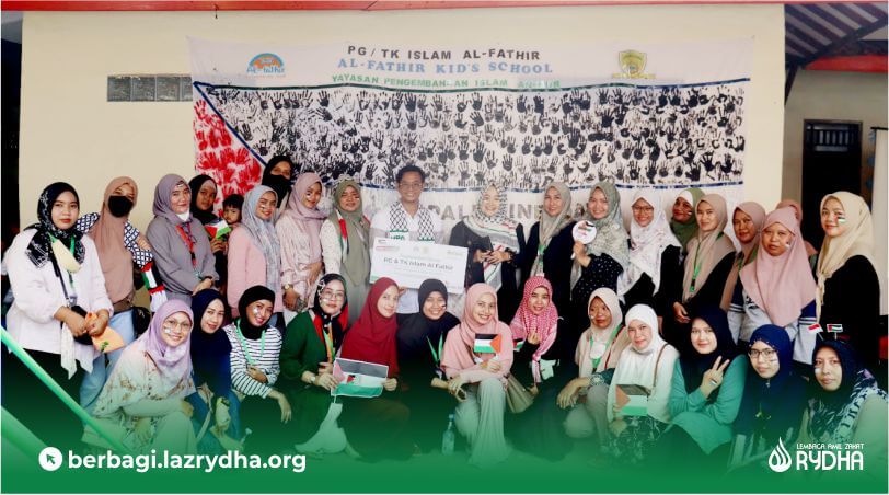 Palestine Day – PG & TK Islam Al Fathir Berikan Donasi untuk Bantu Warga Palestina bersama LAZ RYDHA