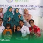 Peduli Anak Bangsa, Launching Program Cegah Stunting dari YBM BRILIaN berkolaborasi bersama LAZ RYDHA di Desa Banyu Asih, Mauk Tangerang