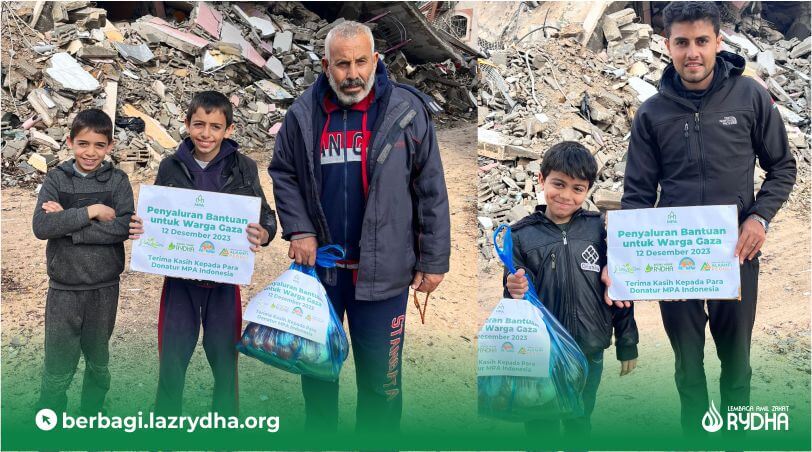 MasyaAllah, Donasi Palestina Sahabat Melalui LAZ RYDHA Sudah Tiba