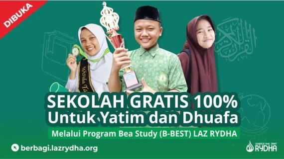 Rumah Yatim Dhuafa Rydha Membuka Peserta Didik Baru Tahun Pelajaran 2024/2025 SMP Tahfizh Quran Rydha untuk Yatim dan Dhuafa 100% GRATIS