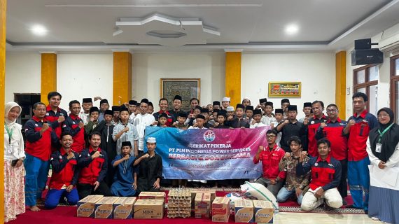 Serikat Pekerja PT PLN Indonesia Power Services Salurkan Sedekah Jumat Untuk Santri Yatim Dhuafa Penghafal Al-Qur’an