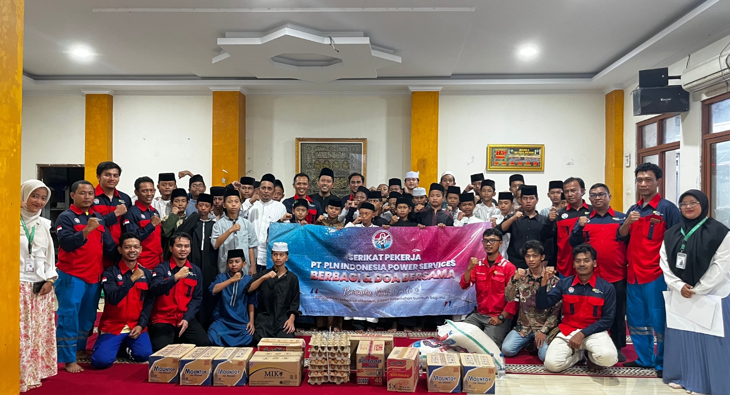 Serikat Pekerja PT PLN Indonesia Power Services Salurkan Sedekah Jumat Untuk Santri Yatim Dhuafa Penghafal Al-Qur’an