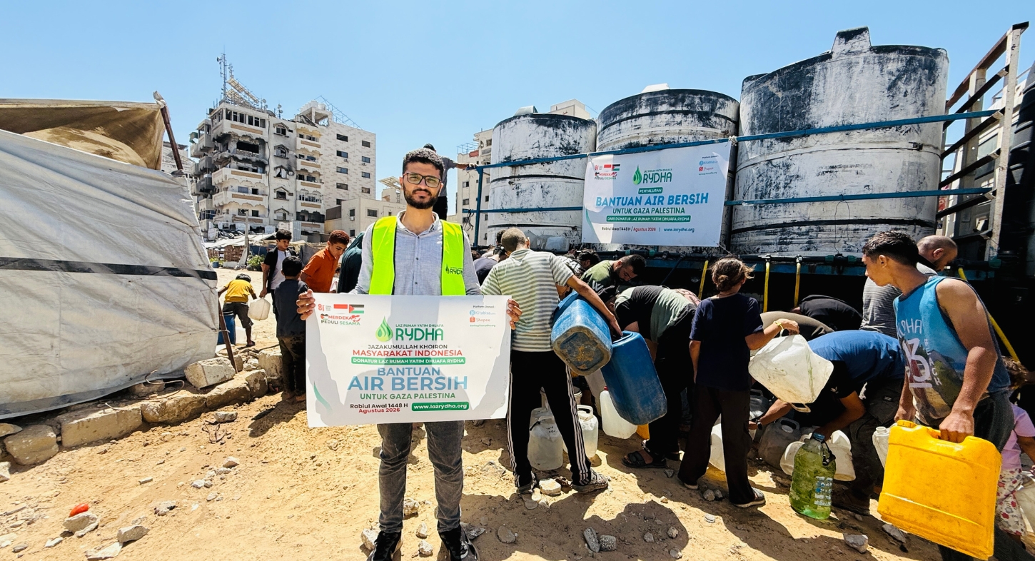 Amanah Zakat, Infak, & Sedekahmu Telah Sampai di Gaza Utara, Palestina, Berupa Bantuan Air Bersih Untuk Keluarga Terdampak.